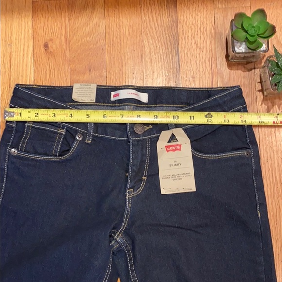 3 for $15 SALE Levi’s 711 Skinny Dark Blue Jeans Size 16 Regular - Picture 7 of 9